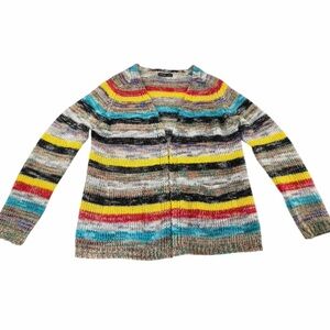 Noracora Multicolor Striped Women's Sweater with pockets